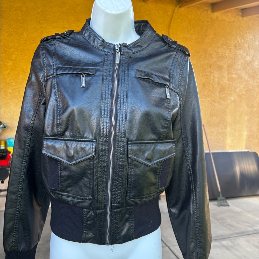 SOLD Women's Black Leather Jacket